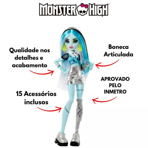 Boneca Mattel Monster High Skulltimates Secrets Frankie Stein