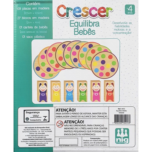 Kit Com 2 Jogos Infantis Educativos 4+ Anos Coleção Crescer Nig: Cadê o  Bicho + Equilibra Bebês - Brinquedos Educativos - Magazine Luiza