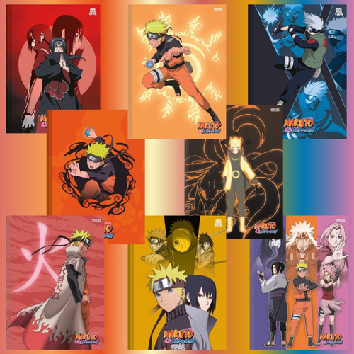 Caderno Anime Boruto Naruto Nova Geração Escolar 10 Matérias