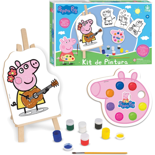 Kit de Pintura Barbie Com Cavalete Fun F0030-0