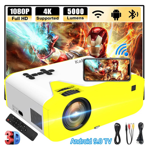 Projetor Android Smart Multimidia Hd 3500 Lumens Bluetooth