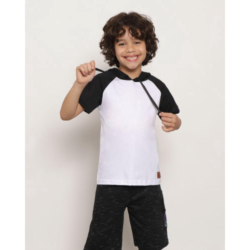 Camiseta Infantil Raglan Branca Roar (2)