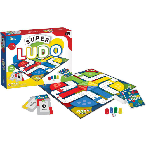 Jogo De Tabuleiro 2 Em 1 Ludo E Sobe E Desce Infantil