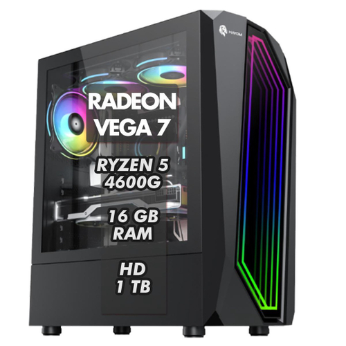 Pc Gamer Completo amd Ryzen 5 5600G, Gráficos Radeon vega 7, 16GB DDR4, ssd  NVMe 512GB, Fonte 600W 80 Plus, Monitor 21.5 75Hz, Skill rgb - SR-010 em  Promoção na Americanas