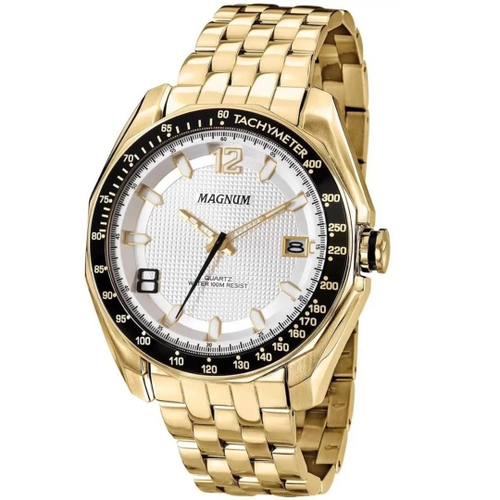 Relógio Magnum Feminino MG27453D Prata/ Dourado