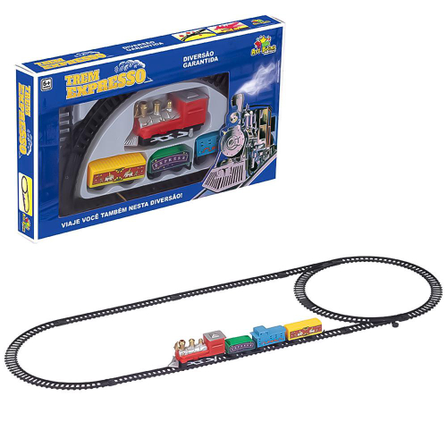 Trenzinho De Brinquedo Locomotiva Trem Miniatura De Ferro - Escorrega o  Preço