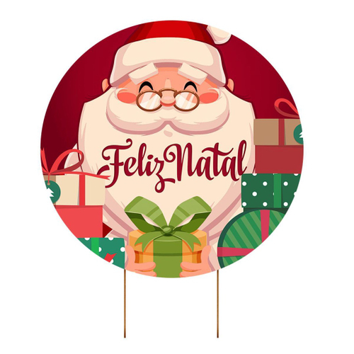 Capa Fundo Feliz Natal Com Elástico Decoração Natalina