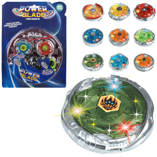 Kit Beyblade Metal 5D Brinquedo 4 Peões Led Toys na Americanas