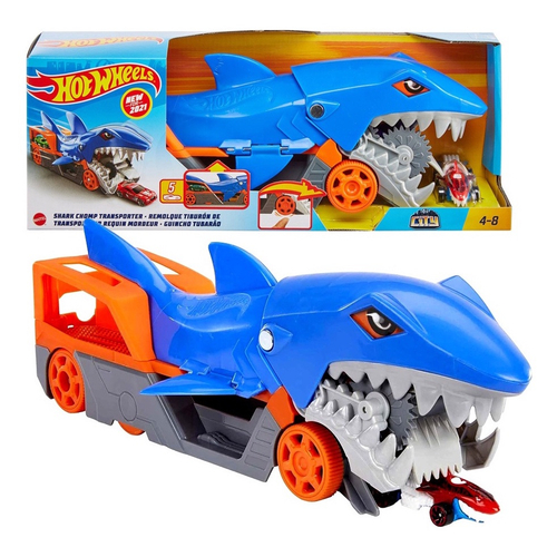 Pista Hot Wheels Guincho Tubarão Com Carrinho - Mattel Gvg36