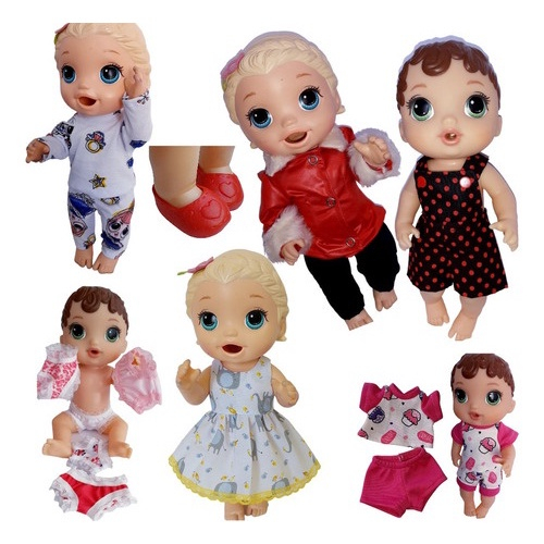 Roupa Boneca Baby Alive Kit C/ 8 Peças Pronta Entrega.