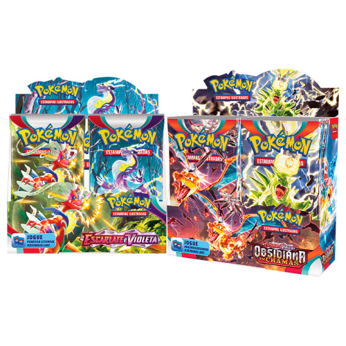 Box Booster Pokémon Copag Escarlate e Violeta 36 Pacotes