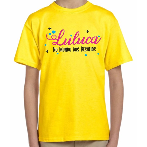 Camiseta Camisa Infantil Luluca no Mundo