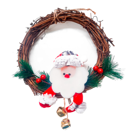 Boneco de Papai Noel em Pé com Guirlanda Rosto de Elfo 75cm em Promoção na  Americanas