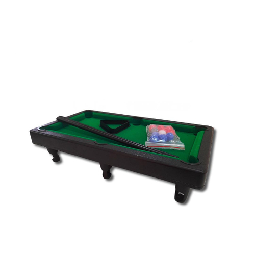 Mesinha de Jogo Sinuca 40CM Infantil Snooker Brilhar Com 02 Tacos