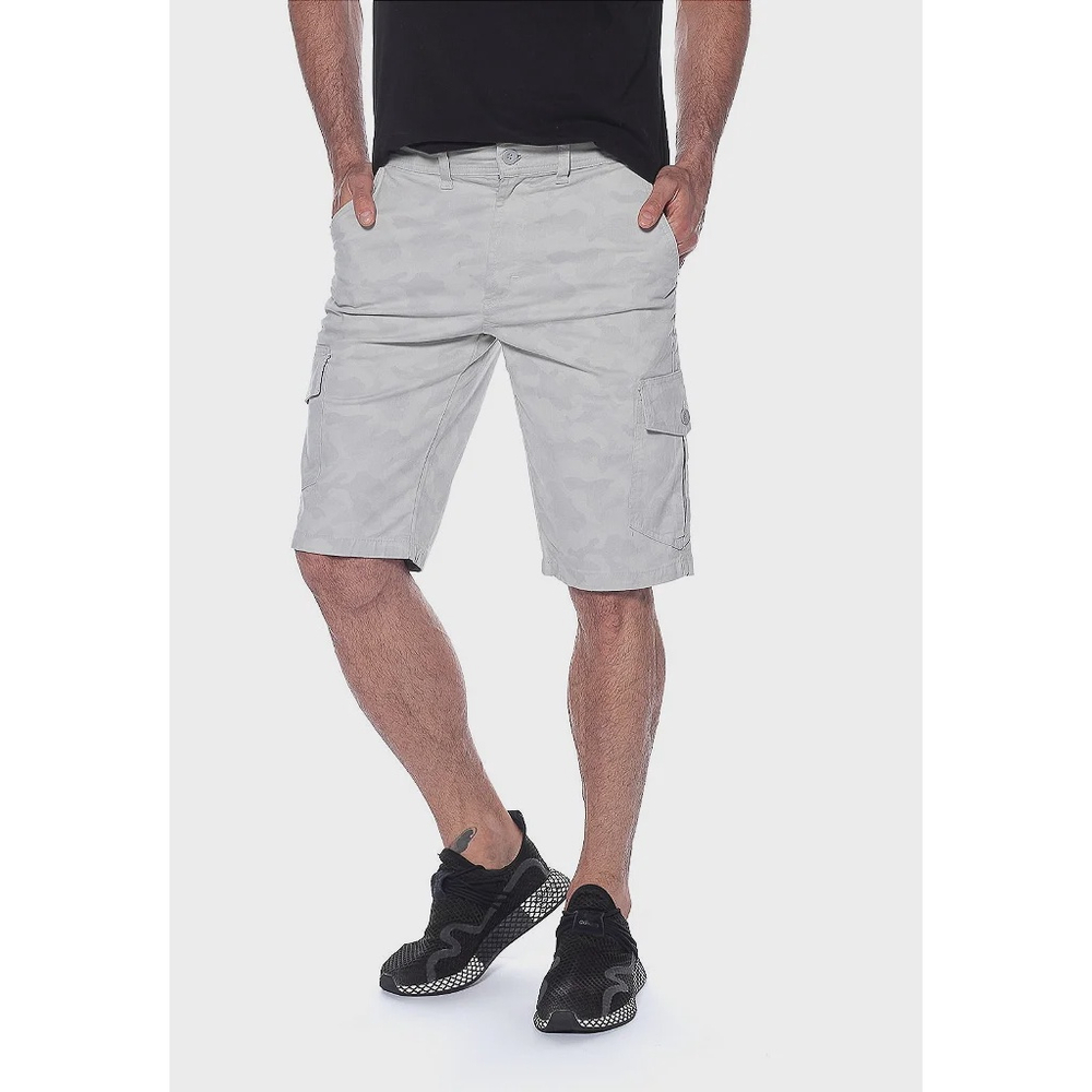 Bermuda Camuflada Masculina Cargo Militar T tica de Sarja