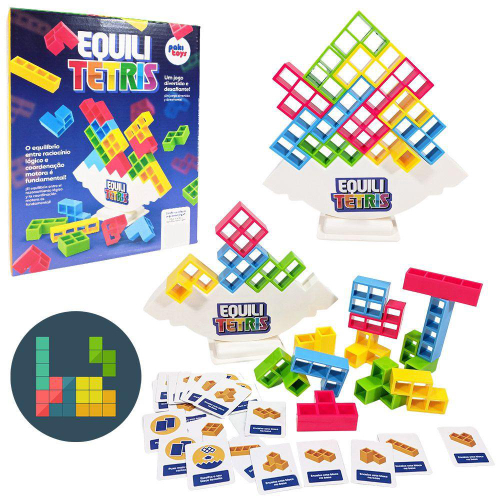 Brinquedo Equili Tetris Blocos De Montar Jogo Raciocinio em Promoção na  Americanas