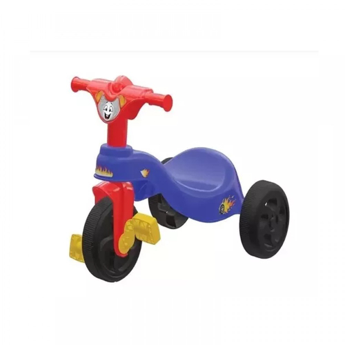 Motoca Infantil Triciclo Fast Azul com Empurrador e Proteção Pais e Filhos  em Promoção na Americanas