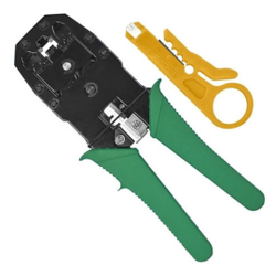 Alicate De Crimpar Crimpagem Cabo Rede rj 45 RJ11 + Desencapar cortador de fio Menor preço em Alicate De Crimpar Crimpagem Cabo Rede rj 45 RJ11 + Desencapar cortador de fio