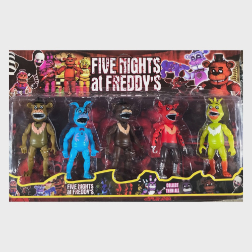 Five Nights At Freddy's Kit 5 Bonecos Animatronics Oferta