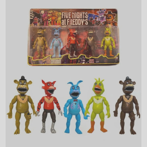 Five Nights At Freddy's Kit 5 Bonecos Animatronics Oferta