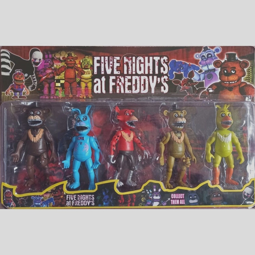 Kit 5 Bonecos Animatronics Five Nights At Freddy's - Five