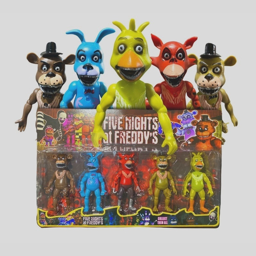 Kit 5 bonecos five nights at freddys fnaf articulados com luz LED na  Americanas Empresas