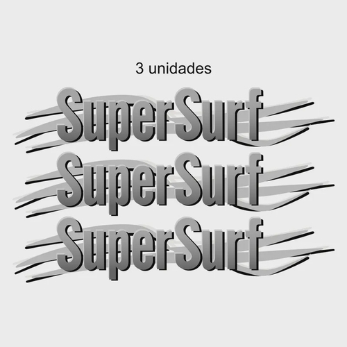 Emblemas Saveiro 1.6 E Adesivos Total Flex E Super Surf - Hiper