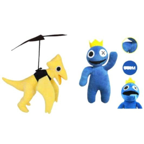 Pelúcia Boneco Azul Babão Rainbow Friend Roblox Monstro Blue