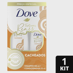 Kit shampoo + condicionador dove texturas reais cacheados 350 ml + 175 ml