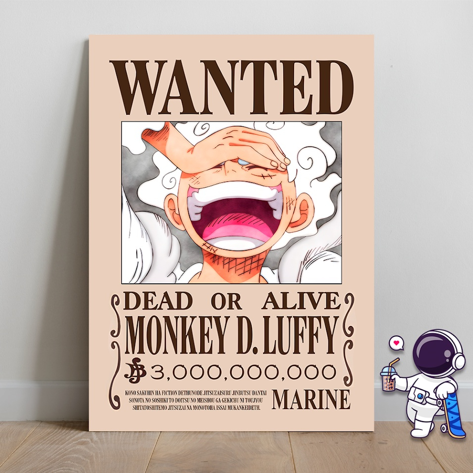 Placa MDF Decorativa Anime One Piece Luffy Mangá Poster