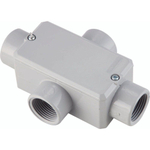 Condulete Fixo 1 Polegada Tipo x - Com Tampa / Rosca Bsp / Com Pintura Eletrostática A Pó