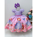 Vestido Temático Princesa Sofia Tam.GG 8-9 Anos - PopKids Store