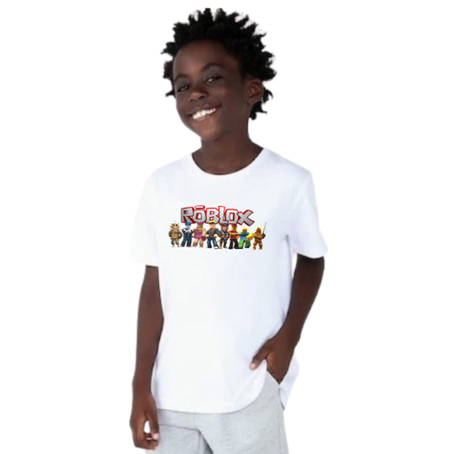 Camisa Camiseta Roblox Game Personagens Infantil Juvenil