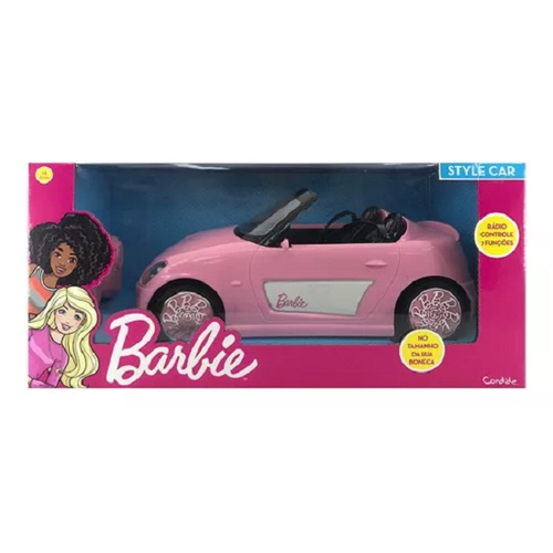 Carrinho Controle Remoto Barbie Deluxe 7 funções 32cm c/ Luzes - Candide em  Promoção na Americanas