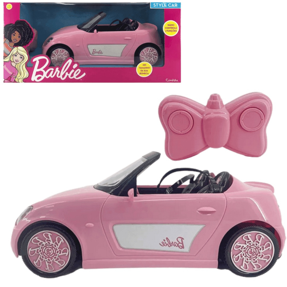 Carrinho de Controle Remoto 7 Funções Barbie Fabulous Car Candide 1840 -  Carrefour - Carrefour