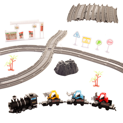 Pista Trem Locomotiva Com Luz Dmt5373 - Dmtoys