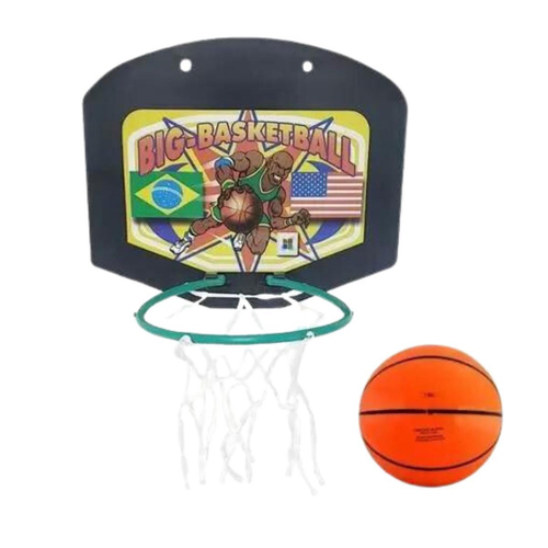 Jogo Basket Ball Game 60 Bolinhas Cesta Barraca Toca Brinquedo Basquete  Braskit