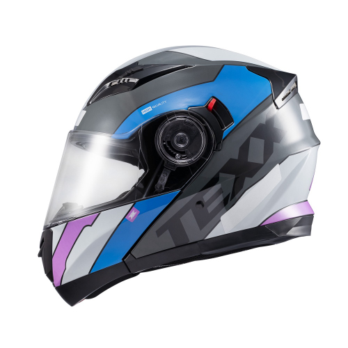 Capacete Moto Texx Gladiator V3 Reisen Escamoteavel Vermelho em