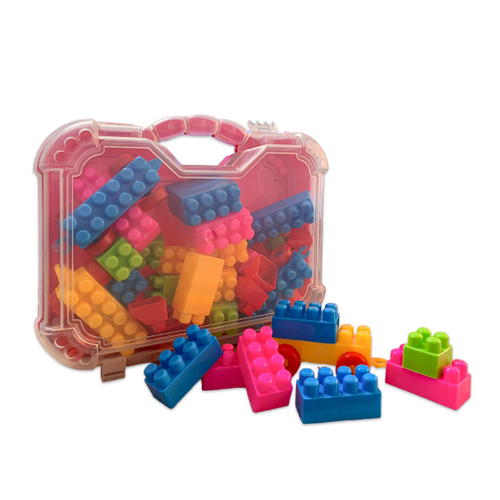 Kit Blocos Infantil Bolsa Com 180 Peças Grandes - Maptoy