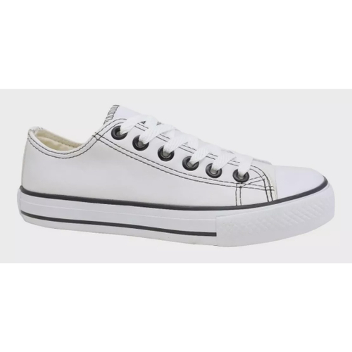 All Star Plataforma Branco de Couro