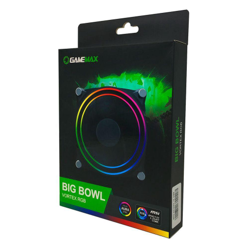 Cooler Gamemax Big Bowl, 120mm, ARGB, Preto - GMX-12-DBB - Cavuca: a loja  de informática campeã!