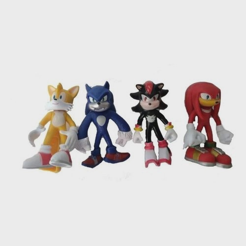 Kit brinquedos sonic com 8 personagens. no Shoptime