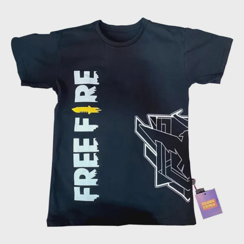 Camiseta Free Fire Mestre Clube Comix Preta em Promoção na Americanas