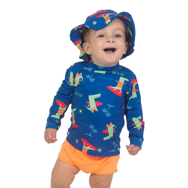 Conjunto com proteção solar hot sale infantil