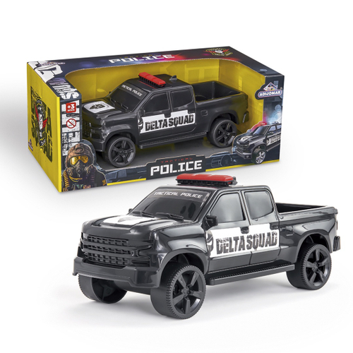 Carro de Polícia Azul Força e Ação Poliplac - Up Brinquedos