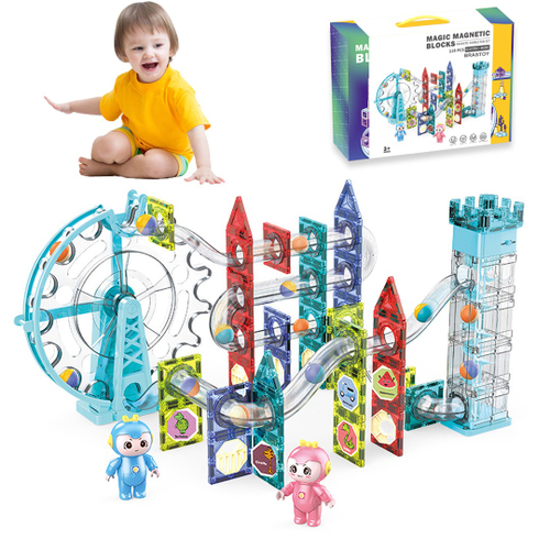 Kit Blocos Infantil Bolsa Com 180 Peças Grandes - Maptoy