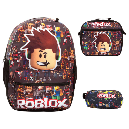 Conjunto De Mochila Escolar De 3 Peças - Roblox