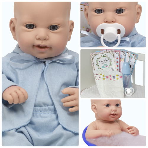 Bebe Reborn Menino 100% Silicone Boneco Original + Enxoval em Promoção na  Americanas