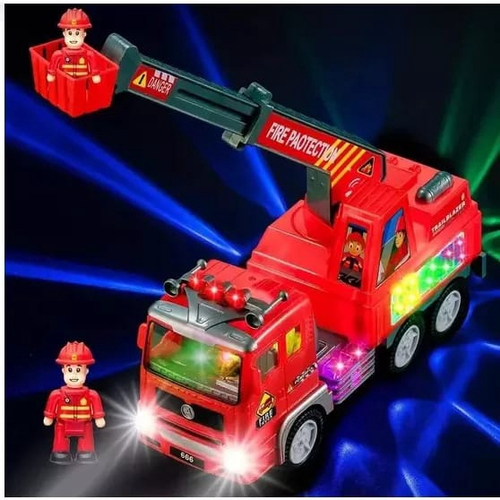 Caminhão Brinquedo Bombeiro Fire c/ Som E Luz - Magic Toys no Shoptime