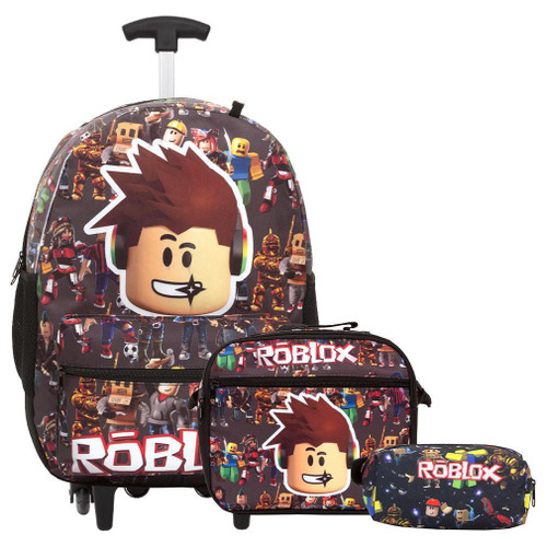 Mochila Roblox Nub Rodinhas Lancheira Estojo Kit em Promoção na Americanas